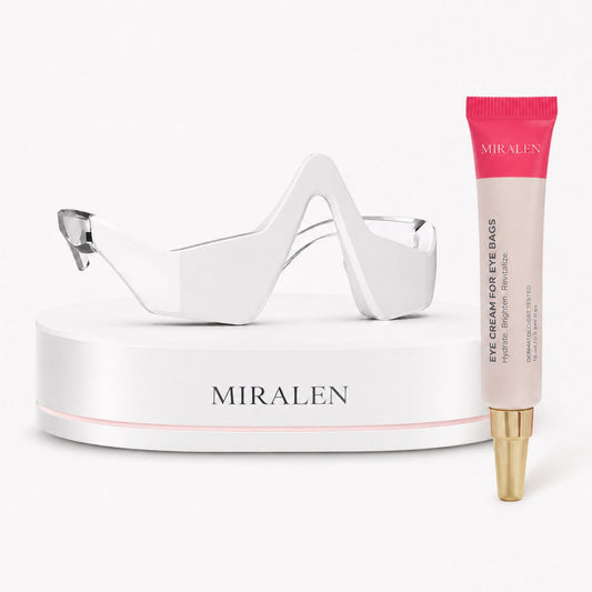 RevitalEyes® 2 en 1: terapia de luz roja + EMS para eliminar las bolsas de los ojos