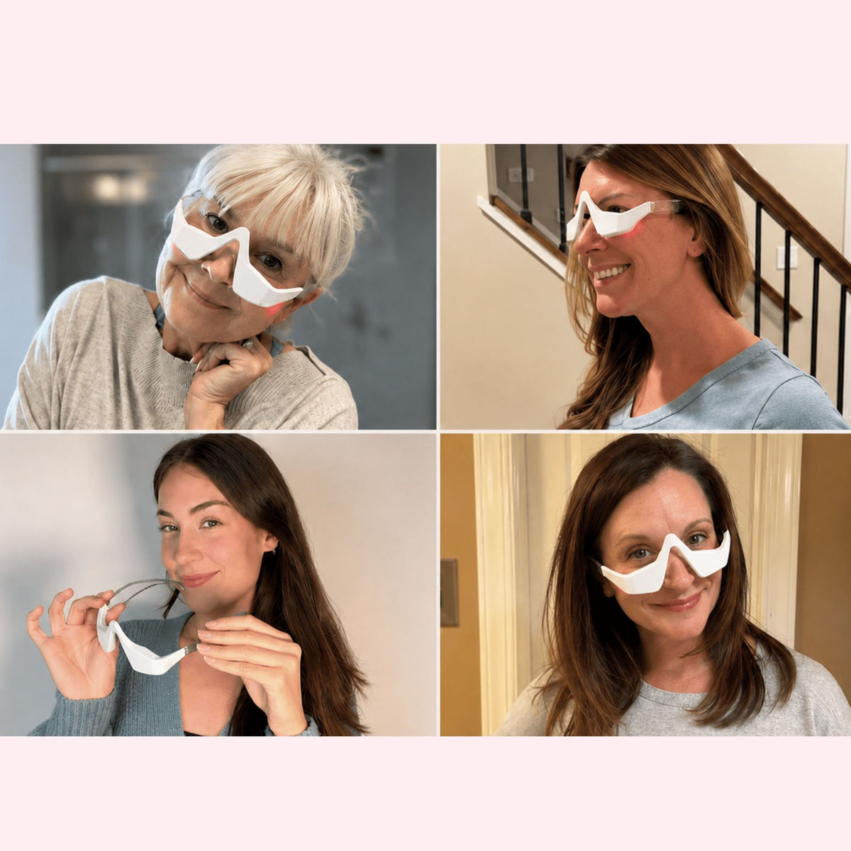 RevitalEyes® 2 en 1: terapia de luz roja + EMS para eliminar las bolsas de los ojos